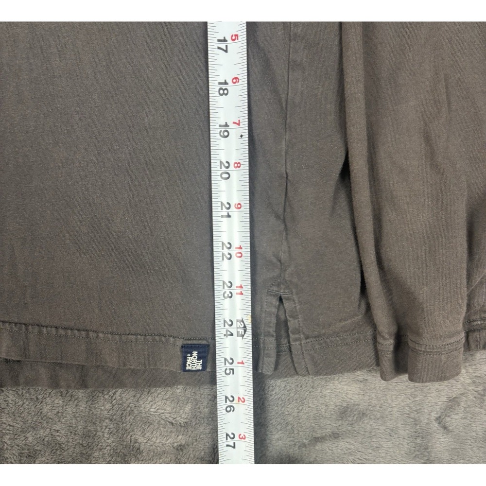The North Face Men's Dark Taupe Long Raglan Sleeve Oversize Tee Size Mβ - Picture 6 of 7